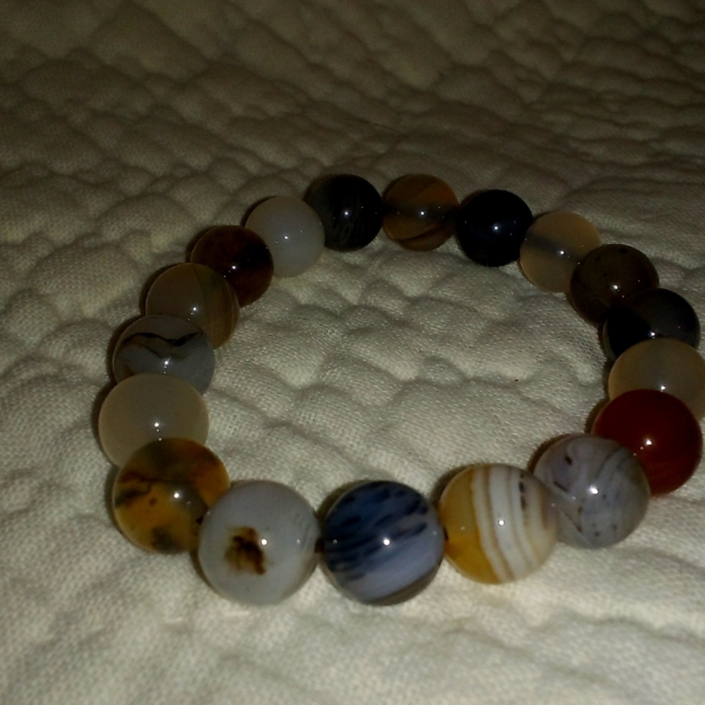 Semi-precious gemstone bead bracelet